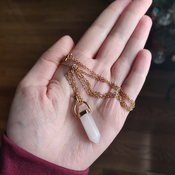 💕 Rose quartz 💕 pendant necklace - Picture 2 of 2